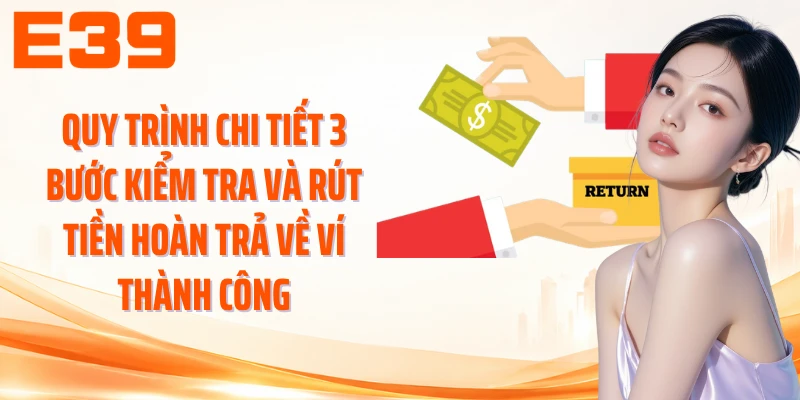 Quy trình chi tiết 3 bước kiểm tra và rút tiền hoàn trả về ví thành công